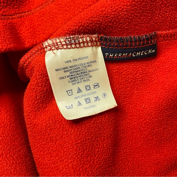 Boys Lands’ End Red Pullover Fleece - Picture 7 of 8
